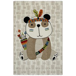 Dětský koberec Panda, 100/150cm, Béžová