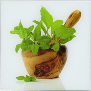 Obraz skleněný Green kitchen Herbs