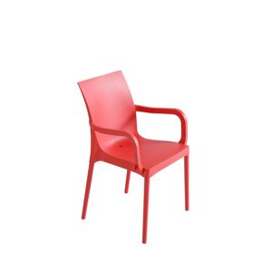 Plastová Židle S Područkami Eset Červená